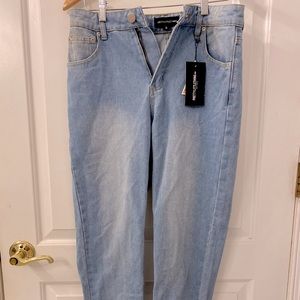 Straight leg jeans